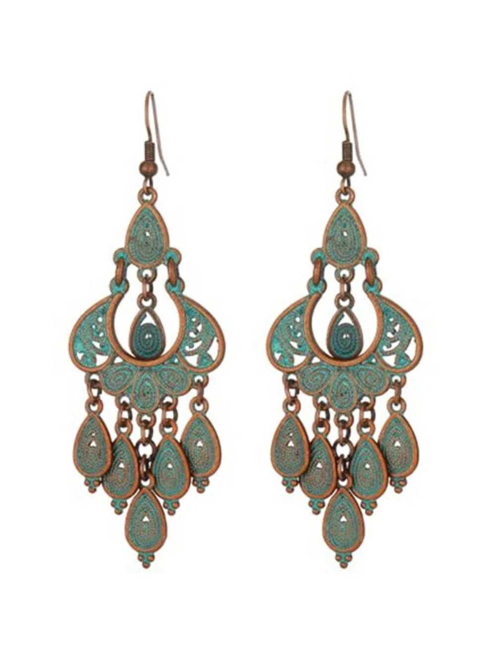 Chandelier Dangle Earrings Boho Vintage Teardrop Statement Jewelry For Women